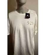Air Jordan Trophy Room 5.23 White/Gold Short Sleeve Mens T-Shirt 898509-... - £43.07 GBP