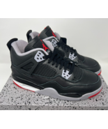 Air Jordan 4 Retro Bred Reimagined (GS) Youth Shoes FQ8213-006 Size 7Y - £171.26 GBP