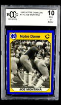1990 Notre Dame 200 #170 Joe Montana HOF Beckett BCCG 10 Mint or Better - £25.51 GBP