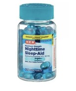 2 pack H‑E‑B Maximum Strength Nighttime Sleep‑Aid 50 mg Softgels 120 ct - £38.90 GBP