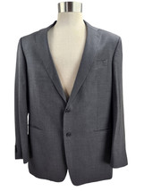 Tommy Hilfiger Charcoal Gray Pinstripe Men&#39;s Large 43L 100% Wool Suit Coat - £8.71 GBP