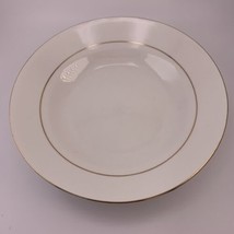 Classic Gold  By Sakura 1998 white Gold Trim 8” Soup Cereal Bowl - £6.53 GBP