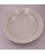 Classic Gold  By Sakura 1998 white Gold Trim 8” Soup Cereal Bowl - £6.55 GBP