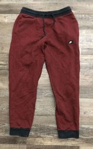 Nike Mens Large Red &amp; Black Athletic Jogger Joggers Sweatpants - $18.47