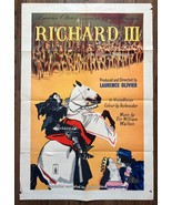 Shakespeare&#39;s RICHARD III (1955) Laurence Olivier Stone Lithograph UK Po... - £276.55 GBP
