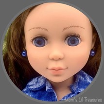 Blue Pearl Dangle Doll Earrings · 14 Inch Doll Jewelry - £4.71 GBP