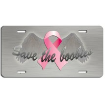 breast cancer awareness ribbon grey  aluminum license plate car truck SUV tags - £12.94 GBP