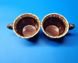 Vintage Hull Pottery Crestone Coffee Tea Cup Mug - Pair Of 2 - USA - SHI... - £19.30 GBP