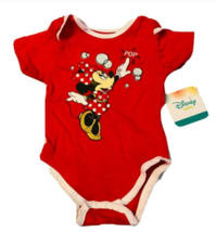 Disney Baby Infant Girl Red Minnie Mouse One Piece / New w/ Tag - £7.98 GBP