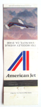 American Jet - Van Nuys, California 20 Strike 1977 Matchbook Cover Hustl... - £1.37 GBP