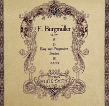 Burgmuller 25 Progressive Studies 1905 Piano Instruction Book 1st Editio... - $368.02 MXN