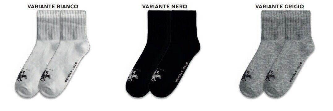2 Medias Cortas Hombre Unisex Tenis Espuma Beverly Hills Polo Club Algodón - $6.28