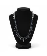 Simply Vera by Vera Wang Vintage Black Crystal Beaded Necklace with Dang... - €21,48 EUR