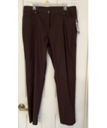 New Directions  Slim Leg Brown Dress Pants  Women&#39;s Size 16 NWT - £13.81 GBP