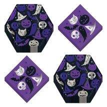 HOME &amp; HOOPLA Halloween Party Supplies - Spellbound Hexagon Shaped Dinner Plates - £11.50 GBP