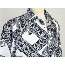 Mens Oscar Banks Turkey Shirt Satin Roman Lion Medusa European 6587 Black gray image 6