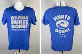 Wanna Hurts Donut Omaha T Shirt Mens Medium Blue Buy 1 Get 1 Free Donut ... - $23.71