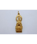 24K Yellow Gold Kwan Yin Guan Yin Pendant Charm - $25,725.36 MXN