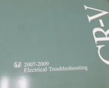 2007 2008 2009 HONDA CRV CR-V Electrical Troubleshooting Wiring Diagram ... - $22.98