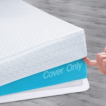 3 Inch Mattress Protector Breathable Bamboo Zippered Removable Mattress - £40.75 GBP