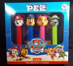 Paw Patrol PEZ Dispenser 4 pack Chase Marshall Skye Rocky NEW - £10.35 GBP