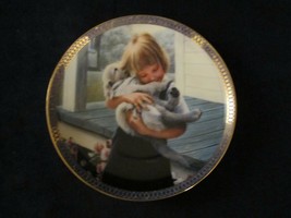 PUPPY LOVE collector plate KEVIN DANIEL - DOG PUP - $29.95