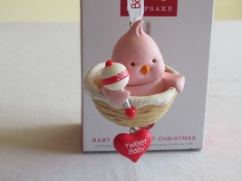 Hallmark Keepsake Ornament 2022 Baby Girl&#39;s First Christmas Tweet Baby Bird NIB - £11.38 GBP
