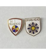 BRIAN HEAD LOT 2 Pins Ski Pin Badge UTAH Skiing Resort Travel Lapel - $413.77 MXN