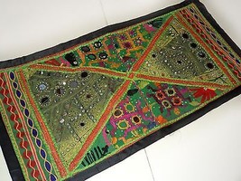 Wall Tapestry Bohemian Hand Patchwork Table Runner Home Decor Vintage Hanging 60 - £19.45 GBP