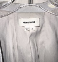Helmut Lang Gray Blazer Women’s Size 2 Made in USA Single Button Jacket image 3