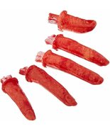 Realistic Life Size Bloody SEVERED FINGERS Body Parts Halloween Prop Dec... - £3.11 GBP