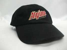 Alpine Lager Beer Hat Black Hook Loop Baseball Cap - £15.68 GBP
