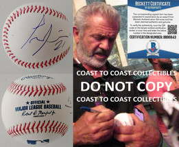 Mel Gibson Lethal Weapon Braveheart signed autographed baseball proof Beckett  - £545.32 GBP