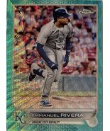 2022 TOPPS CHROME EMANUEL RIVERA 103/149 WAVE REFRACTOR KANSAS CITY ROYA... - $263.05 MXN