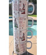 Peppermint &amp; Pine Holiday Stacking Gnome Mugs. 16 oz. Set Of 4. Christma... - €32,34 EUR