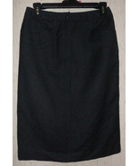 EXCELLENT WOMENS Talbots WOOLMARK CHARCOAL GRAY LINED SKIRT   SIZE 4  USA - $467.75 MXN