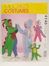 McCall&#39;s Sewing Pattern 4145 Child&#39;s Dinosaur Halloween Costume Sz 3-4, 5-6, 7-8 - £8.52 GBP