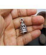 Thai Art Textured Bell Pendant 925 Sterling Silver, Handmade Bell Sound ... - £44.07 GBP