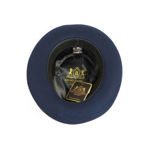 Mens Bruno Capelo Hat Australian Wool Fedora Teardrop Crown Fabio FB224 Navy image 5