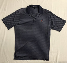 Vintage Ralph Lauren Polo Shirt Golf Tartan Shield Logo Mens Blue Stripe... - $23.99