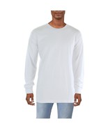 Galaxy by Harvic Men&#39;s White Solid Knit T-Shirt Medium B4HP - $20.28 CAD