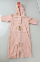 Vtg Gymboree Best In Show 2004 Pink Terrycloth Hooded Romper Tiniest Dog... - $19.79