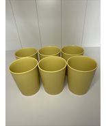 Vintage Tupperware Tumblers 6 oz. Juice Cups Yellow #1251 - Set of 6 - $12.77