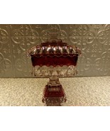 Westmoreland Red Cranberry Wedding Bowl / Candy Dish 10&quot;  - £31.86 GBP