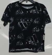 Adidas AA4928 Medium 10/12 Cross Over Black White Short Sleeve T-Shirt image 1