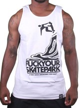 Dissizit FYSP Fu$k Your Skate Park White or Black Tank Top Shirt Los Angeles NWT - £12.00 GBP