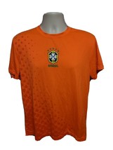 CBF Brazilian Football Confederation Mens Large Orange Jersey - £14.24 GBP