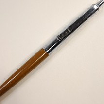 Vintage Paper Mate Double Heart Ballpoint Pen Brown &amp; Chrome silver made... - $50.00