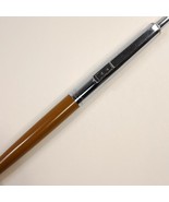 Vintage Paper Mate Double Heart Ballpoint Pen Brown &amp; Chrome silver made... - €43,02 EUR