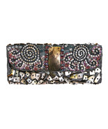 Exotic Beauty Mix Stone and Sea Shell Beaded Handmade Clutch - £34.24 GBP